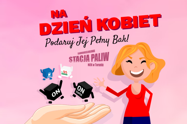 Dzień Kobiet na stacji paliw MZK w Toruniu