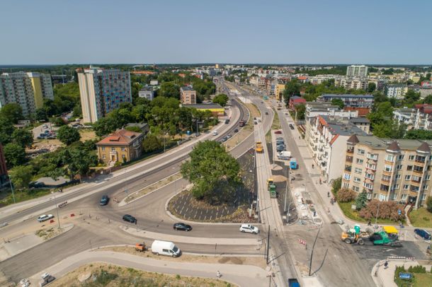 Skrzyżowanie Szosa Chełmińska/Podgórna/Bema